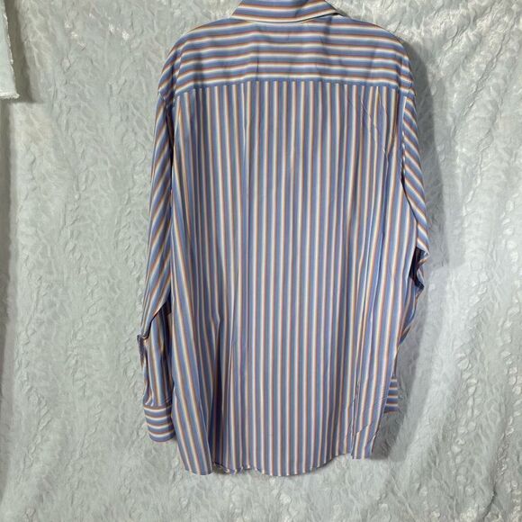 Banana Republic Men's Vertical Stripe Casual Button Front Long Sleeves Shirt Siz - Picture 3 of 15